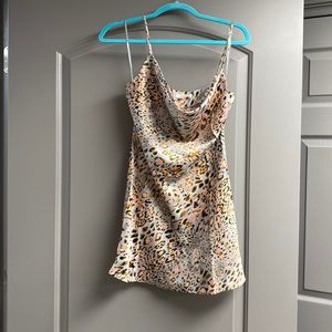 12th tribe cowl neck mini dress